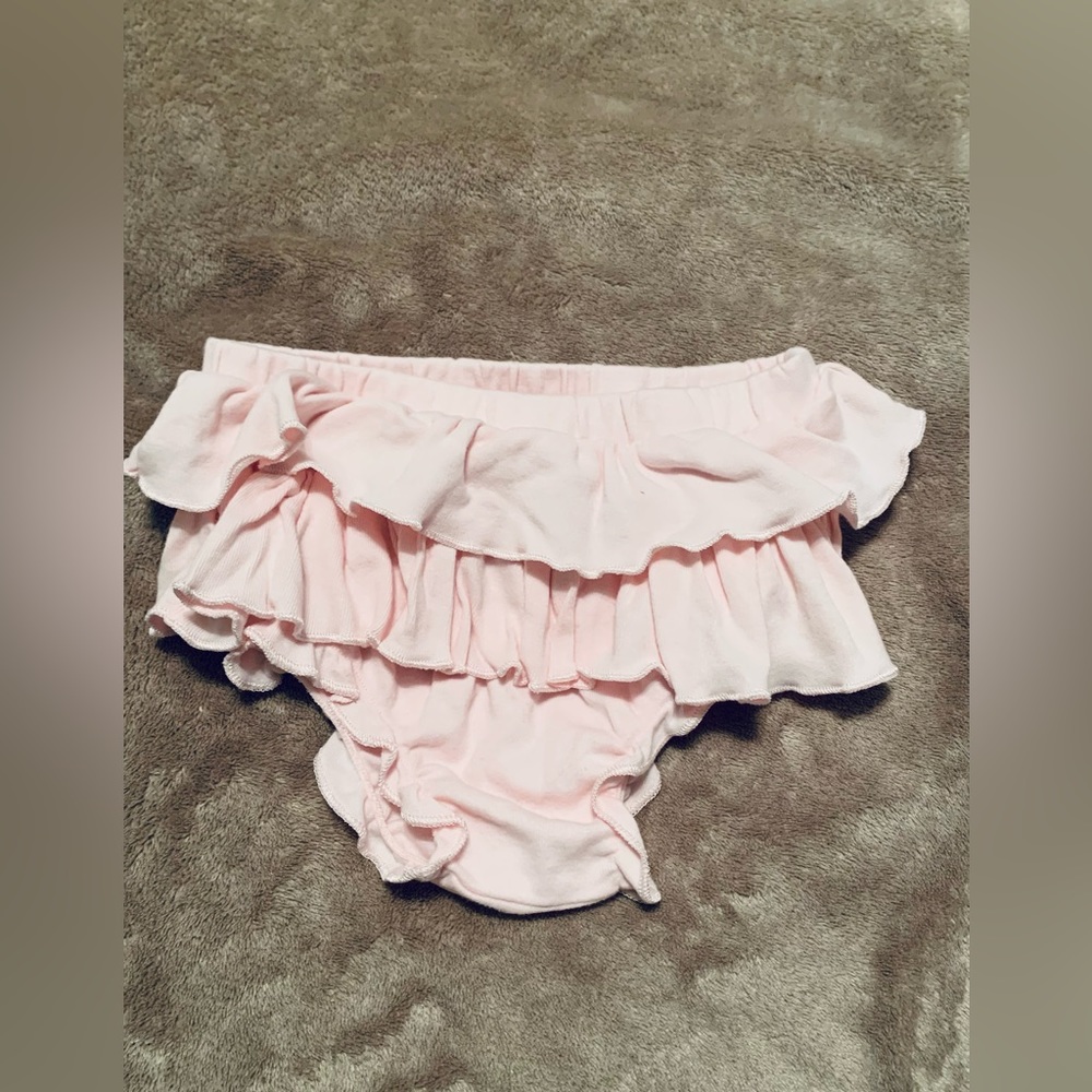 Pink ruffle bottoms